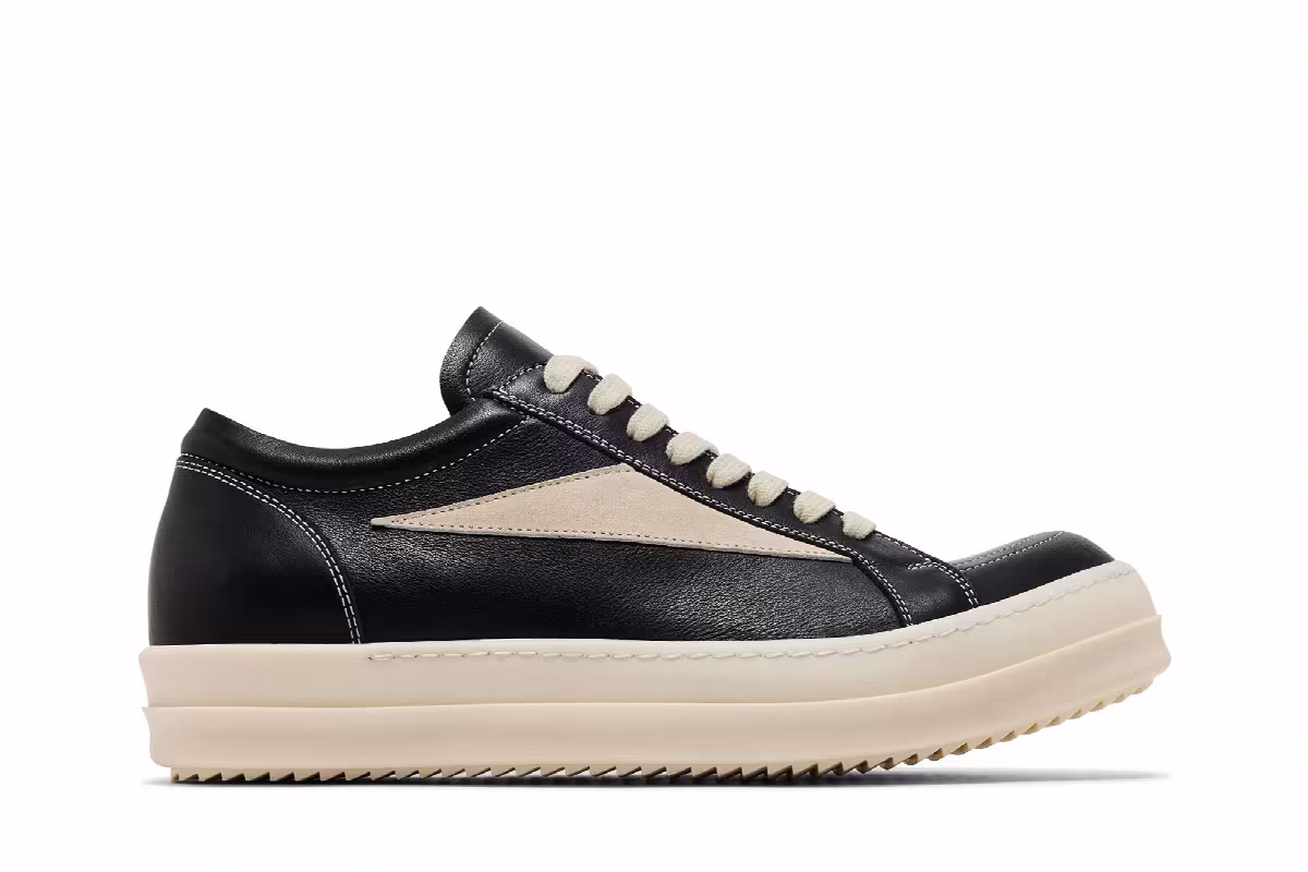 Rick Owens Vintage Sneaker Black Milk, view 2