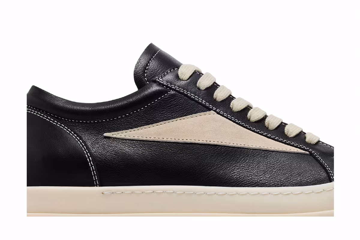 Rick Owens Vintage Sneaker Black Milk, view 3