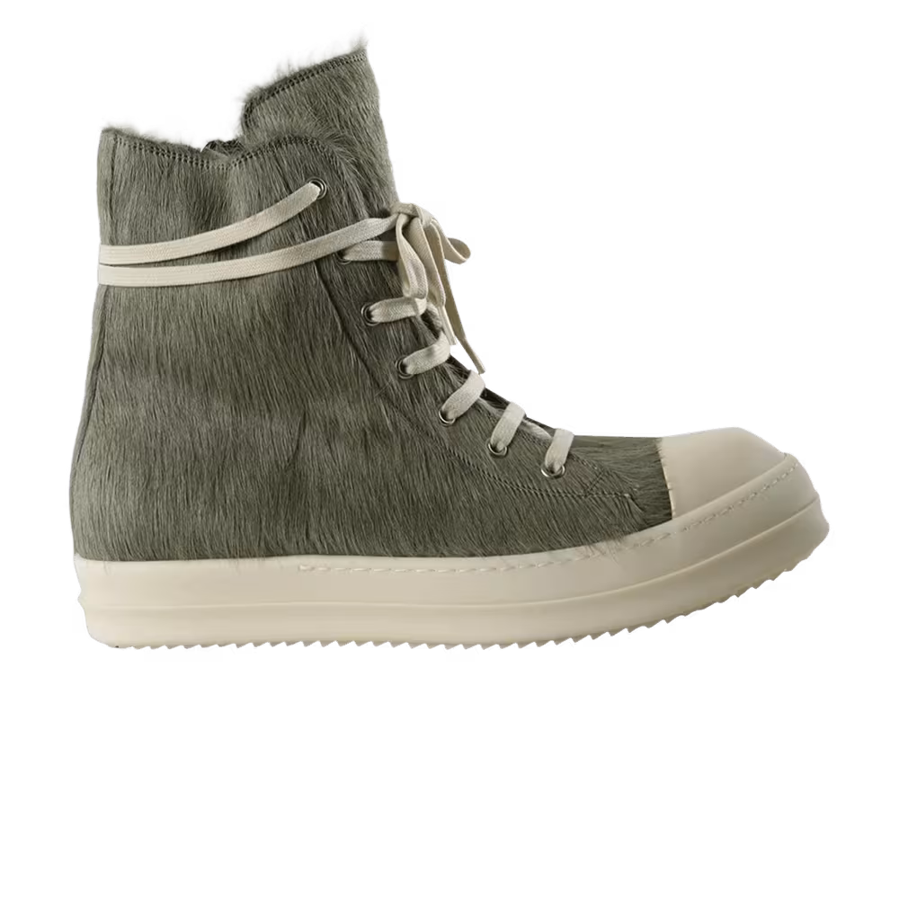 Rick Owens High Top Sneaker Dark Pearl Milk