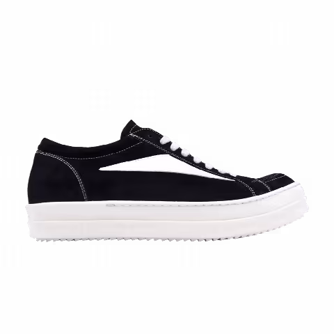 Rick Owens Wmns EDFU Suede Leather Vintage Low 'Black Milk'