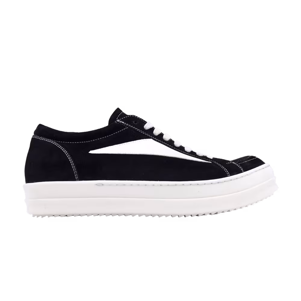 Rick Owens Women's EDFU Suede Leather Vintage Low Black Milk
