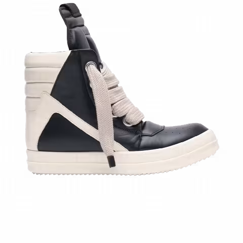 Rick Owens Hollywood Jumbo Lace Geobasket High 'Black Milk'