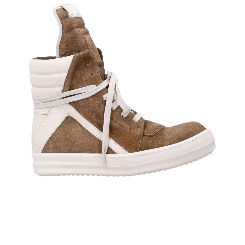 Rick Owens Temple Geobasket High Sumi Brown Milk