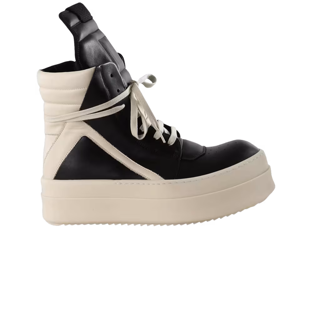 Rick Owens Mega Bumper Geobasket Black Milk