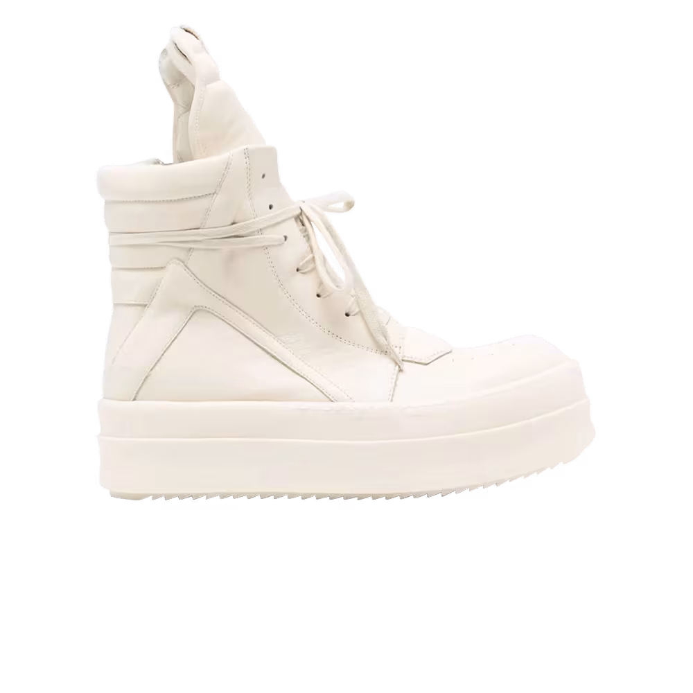 Rick Owens Mega Bumper Geobasket High Milk