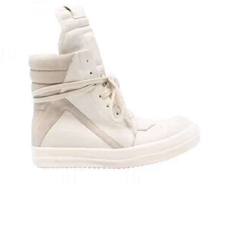Rick Owens Wmns Pelle Geobasket Scarpe 'Dirty Milk Pearl'