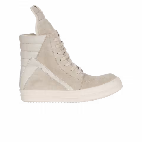 Rick Owens Wmns Pelle Geobasket Scarpe 'Pearl Dirty Milk'
