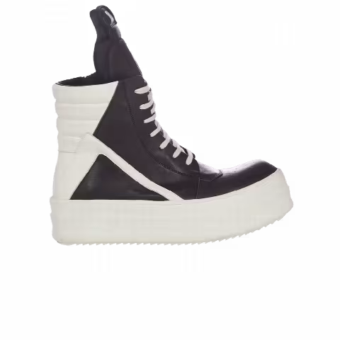 Rick Owens Mega Bumper Geobasket High 'Black Milk'