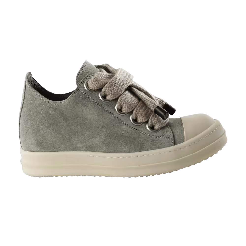 Rick Owens Women's Jumbolace Low Sneaker Dark Pearl Milk