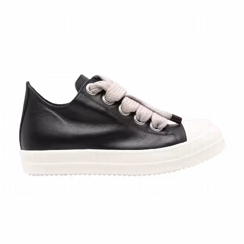 Rick Owens Jumbolace Low Sneaker 'Black Milk'