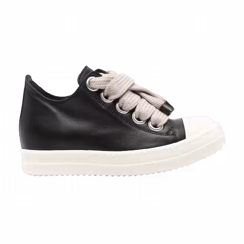 Rick Owens Wmns Jumbolace Low Sneaker 'Black Milk'