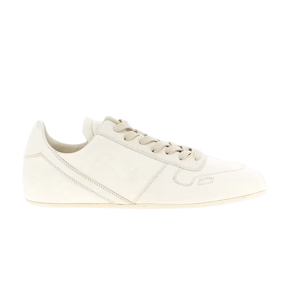 Rick Owens Minimal Low Top Sneaker White
