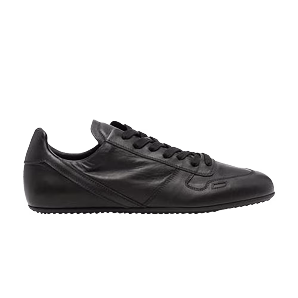 Rick Owens Minimal Low Top Sneaker Black
