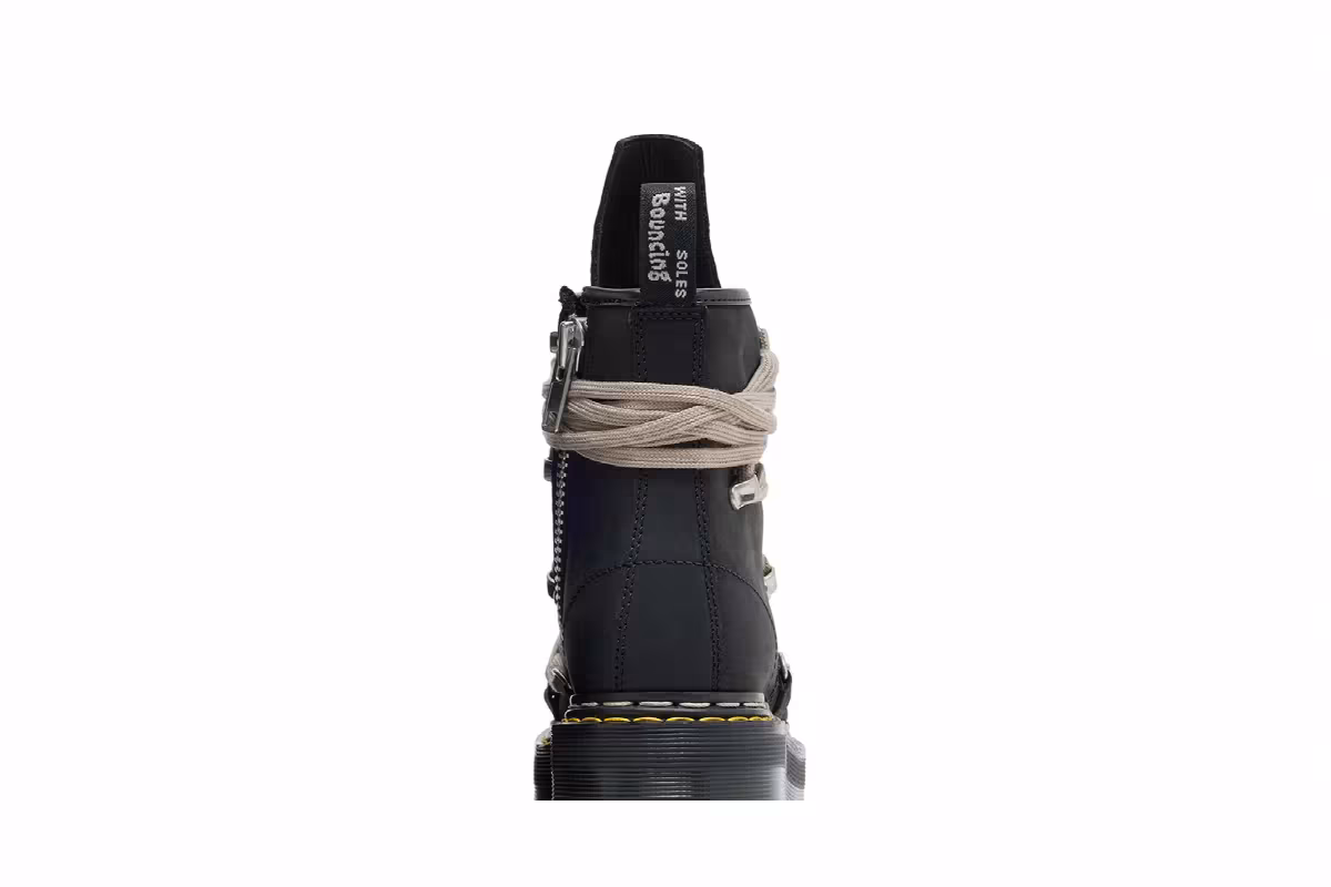 Dr. Martens x Rick Owens Women's DRKSHDW 1460 Quad Sole Megalace Boot Black, view 8