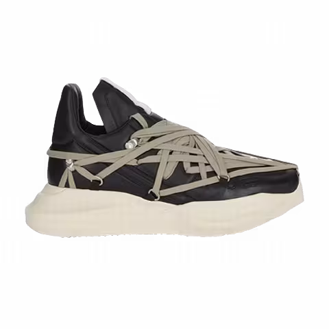 Rick Owens Porterville Megalaced Geth Runner 'Black Milk'