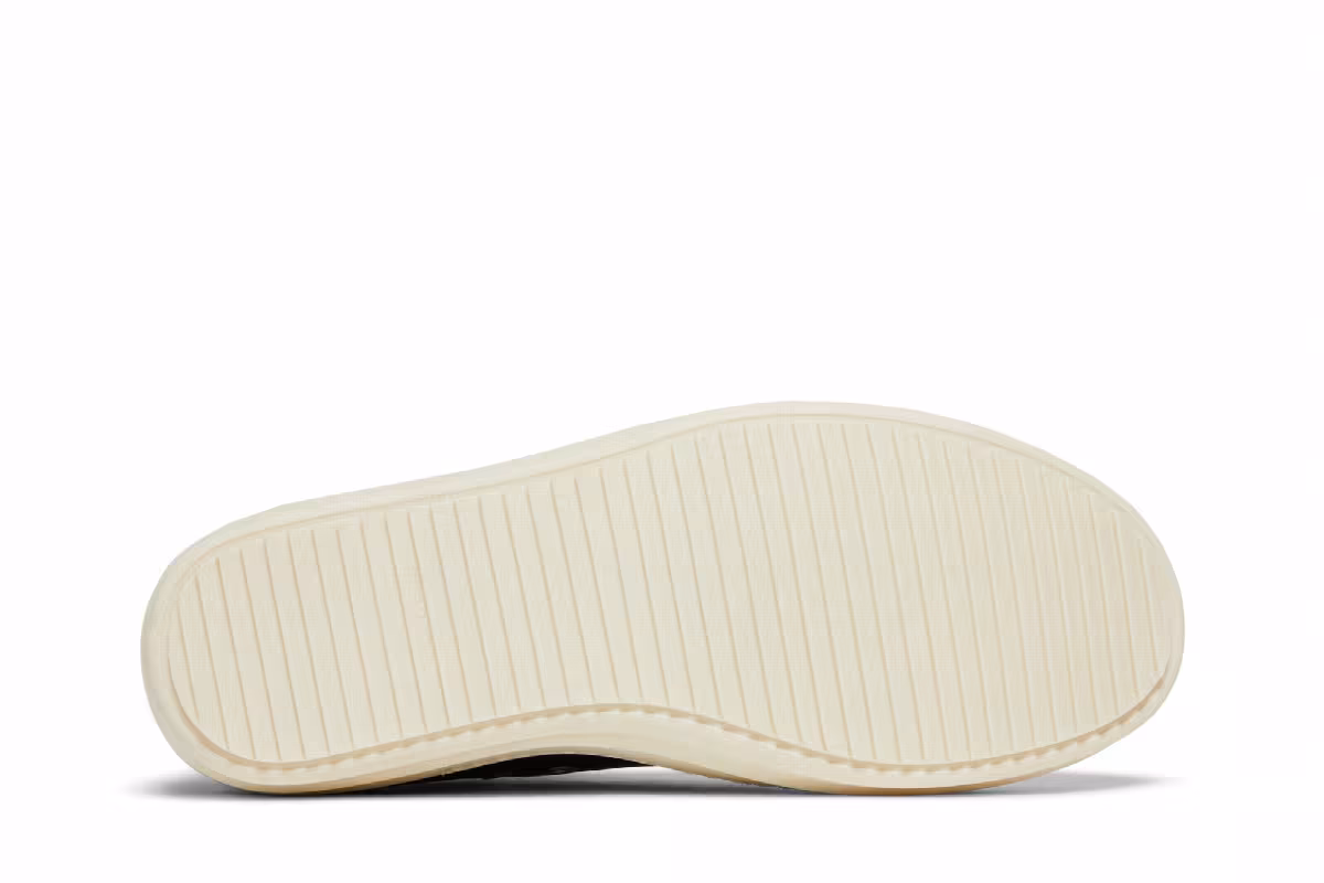 Rick Owens Strobe Leather Low Black Milk, view 5