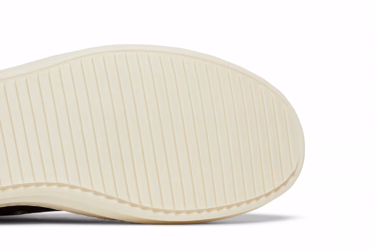 Rick Owens Strobe Leather Low Black Milk, view 6