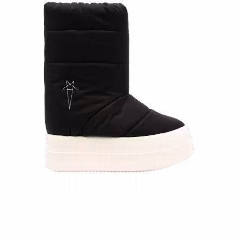 Rick Owens Wmns DRKSHDW Stivali Imbottiti Mega Bumper Lunar 'Black Pearl'