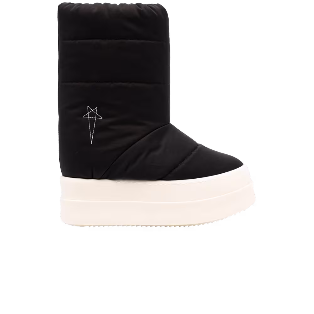 Rick Owens Women's DRKSHDW Stivali Imbottiti Mega Bumper Lunar Black Pearl