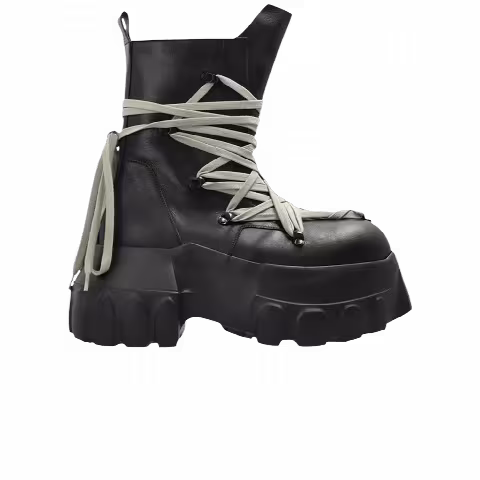 Rick Owens Megalace Mega Tractor 'Black Pearl Black'