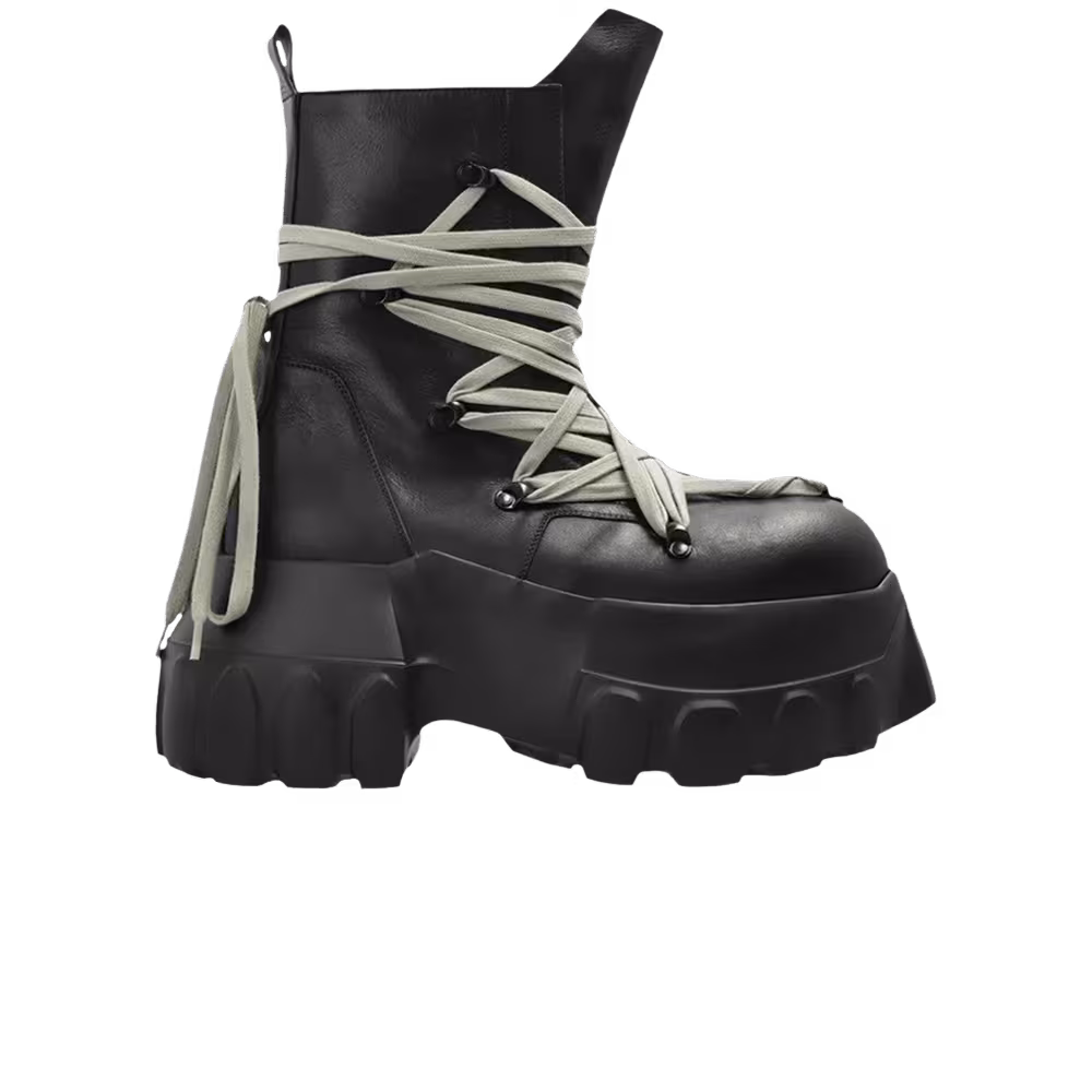 Rick Owens Megalace Mega Tractor Black Pearl Black