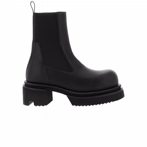 Rick Owens Black Temple Beatle Bogun Chelsea Boot 'Black'