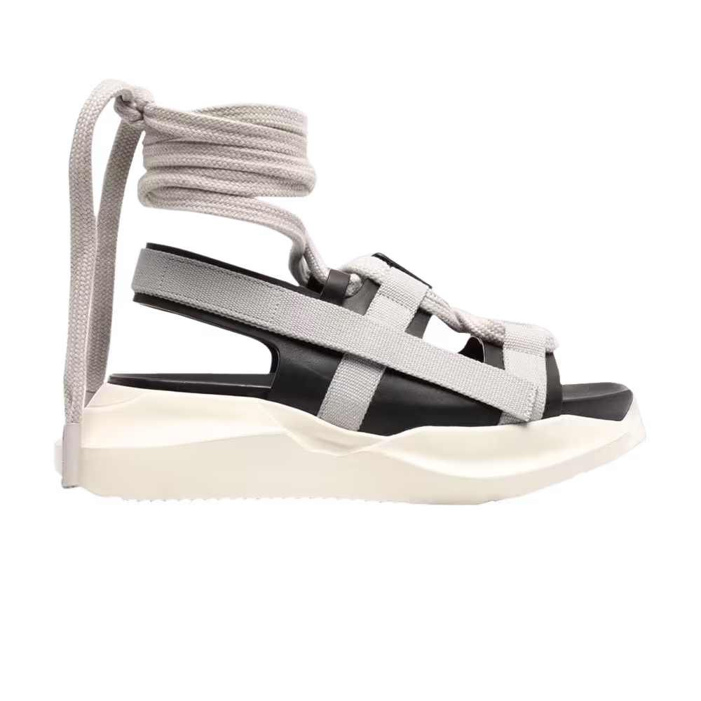 Rick Owens Women's Geth Wrap-Strap Sandal Black Pearl