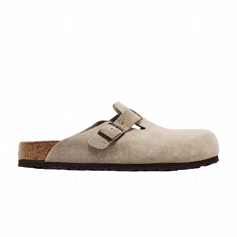 Birkenstock Boston Suede Leather 'Taupe'