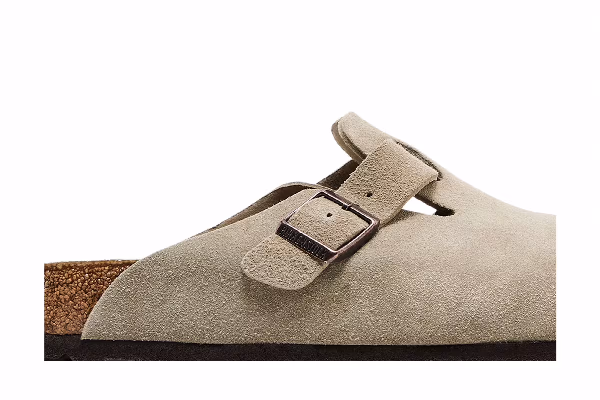 Birkenstock Boston Suede Leather Taupe, view 3