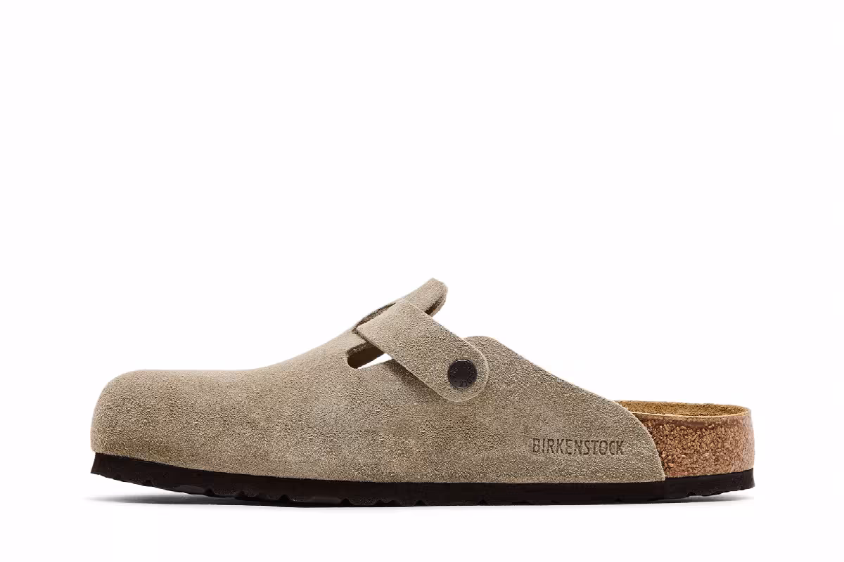 Birkenstock Boston Suede Leather Taupe, view 4