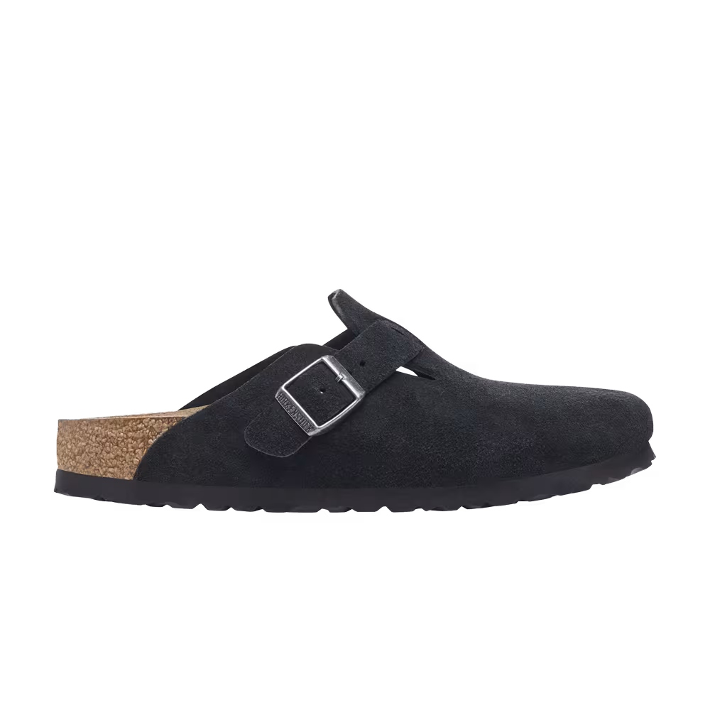 Birkenstock Boston Suede Black
