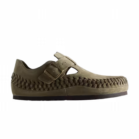 Kith x Birkenstock London Braided 'Olive Night'