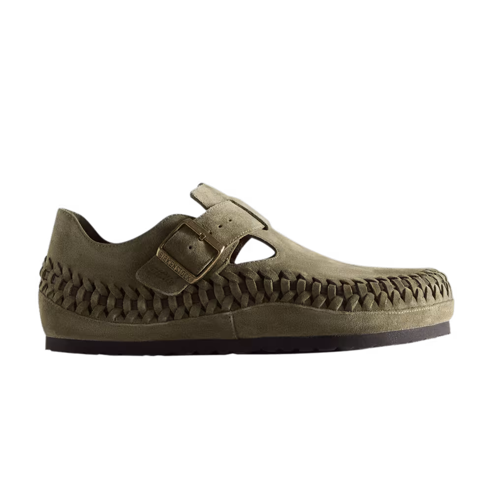Kith x Birkenstock London Braided Olive Night