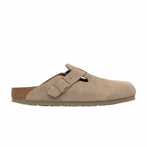 Birkenstock Boston Suede Leather 'Faded Khaki'