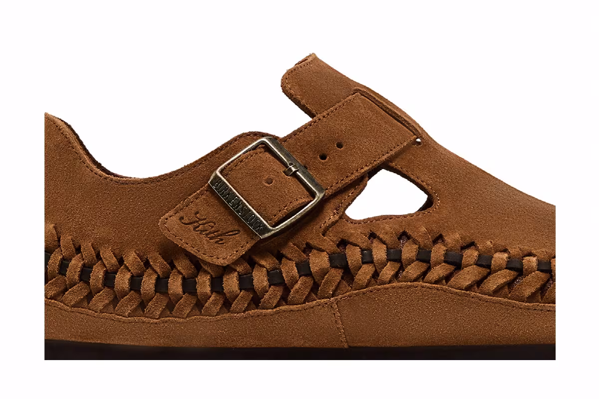 Kith x Birkenstock London Braided Mink Mocca, view 3