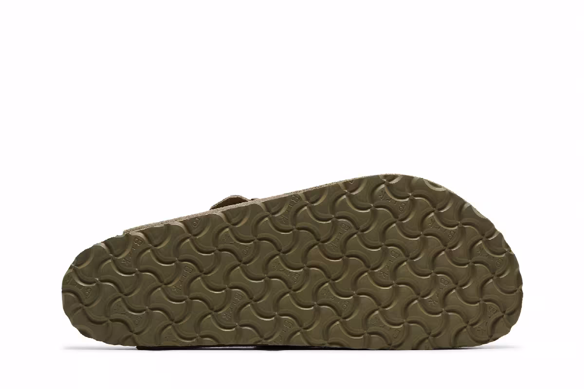 Birkenstock Boston Suede Leather Faded Khaki, view 5