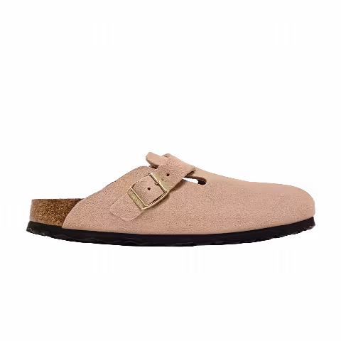 Birkenstock Wmns Boston Suede Leather 'Light Rose'