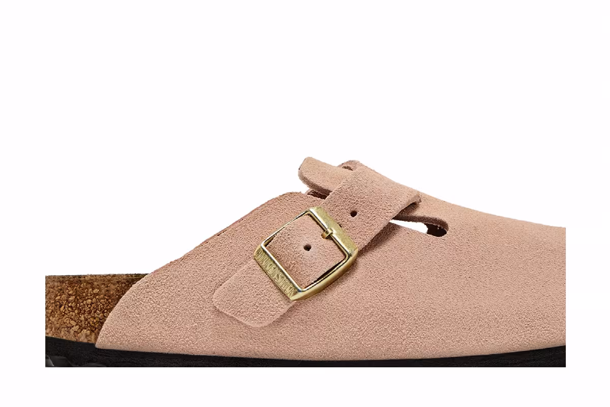 Birkenstock Women's Boston Suede Leather Light Rose, view 3