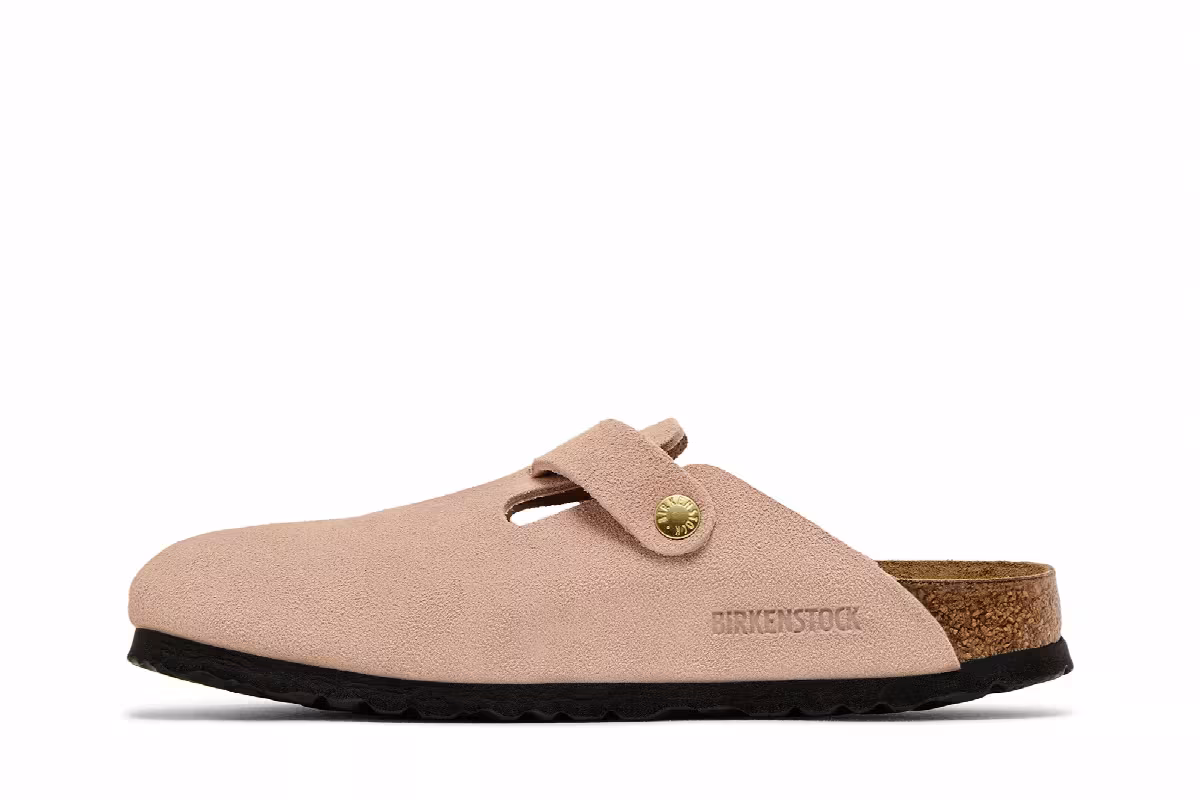 Birkenstock Women's Boston Suede Leather Light Rose, view 4