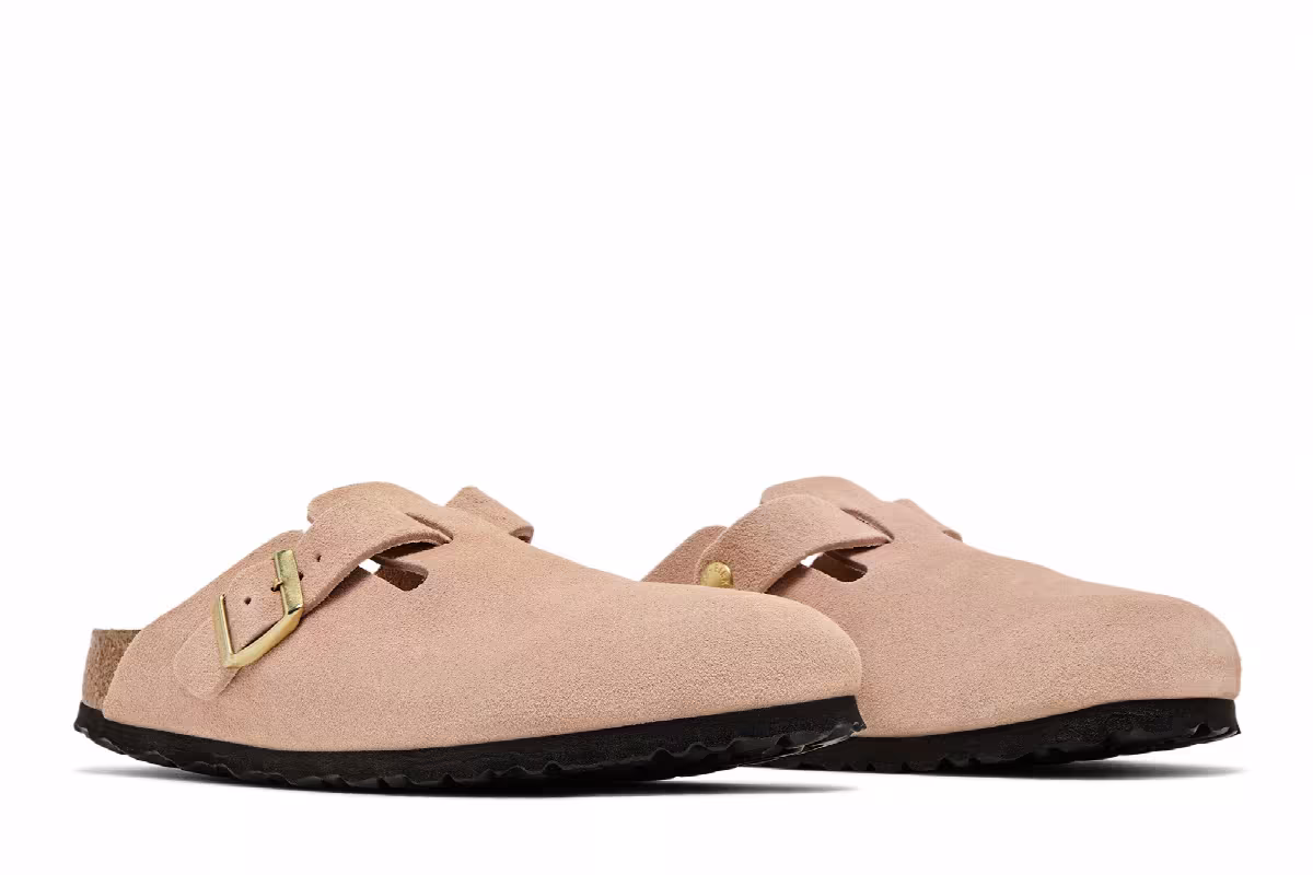 Birkenstock Women's Boston Suede Leather Light Rose, view 9