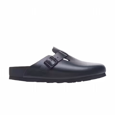Birkenstock Boston Smooth Leather Narrow 'Black'