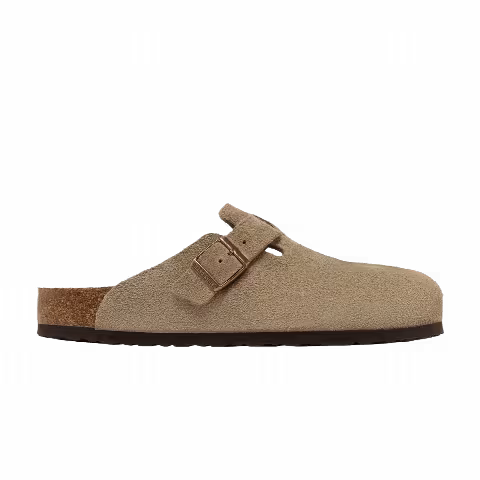 Birkenstock Boston Soft Footbed Suede 'Taupe'