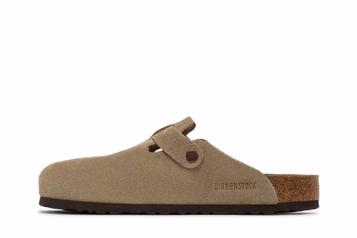 Birkenstock Boston Soft Footbed Suede Taupe, view 4