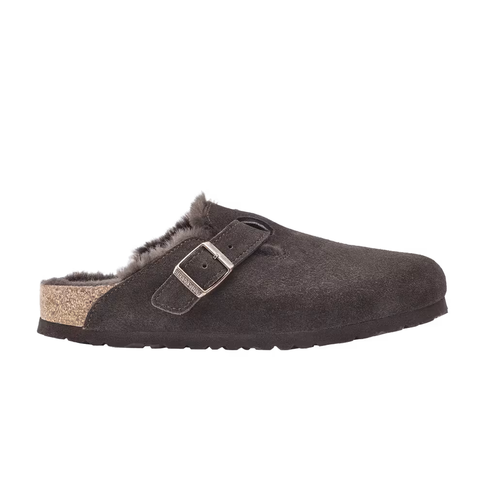 Birkenstock Boston Shearling Suede Mocha