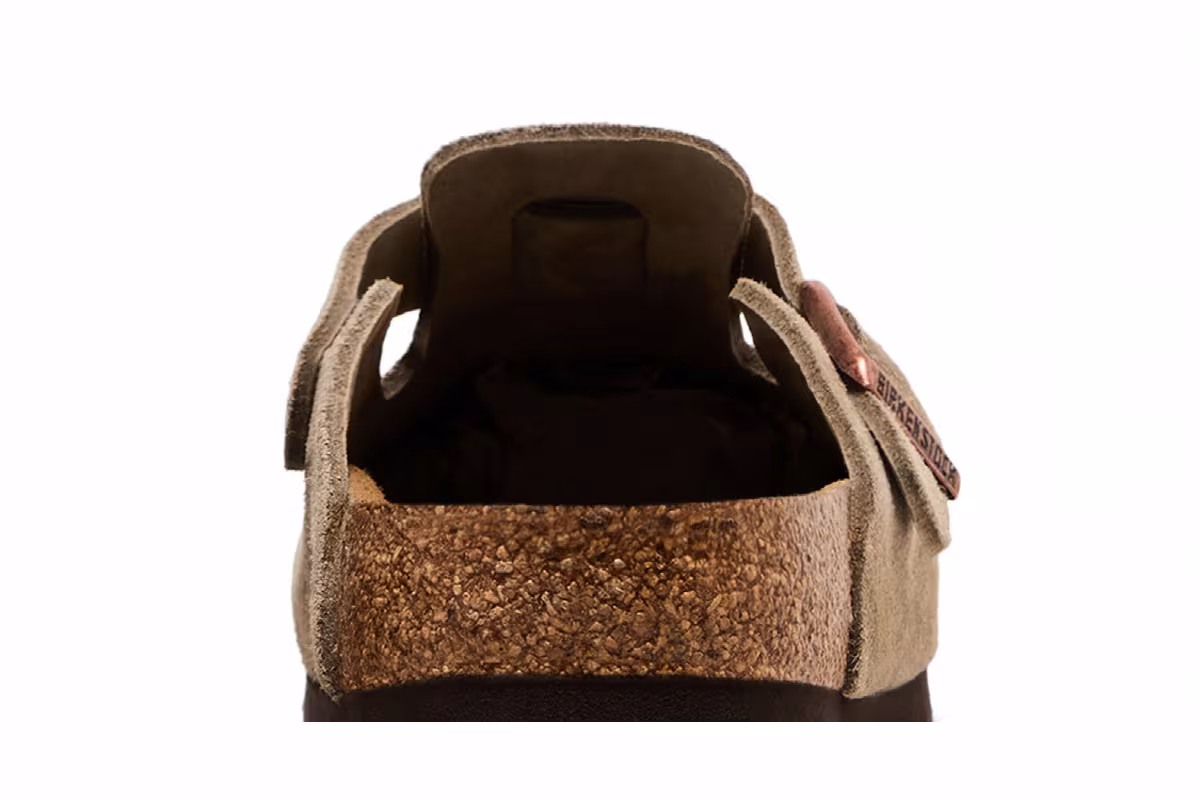 Birkenstock Boston Soft Footbed Suede Narrow Fit Taupe, view 8