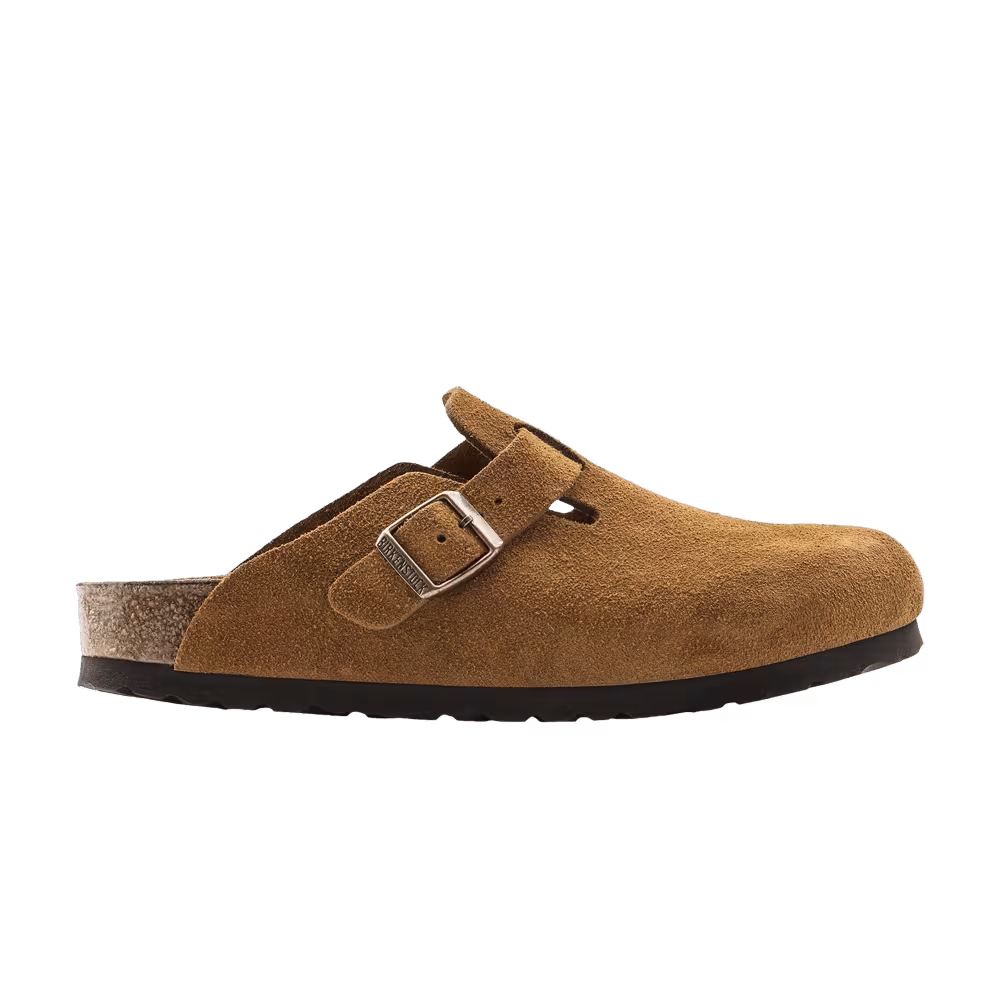 Birkenstock Boston Soft Footbed Suede Mink
