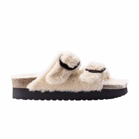 Birkenstock Arizona Big Buckle Shearling 'Teddy Eggshell'