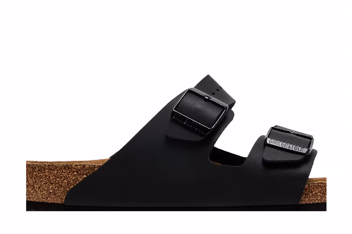 Birkenstock Arizona Soft Footbed Birko-Flor Black, view 3