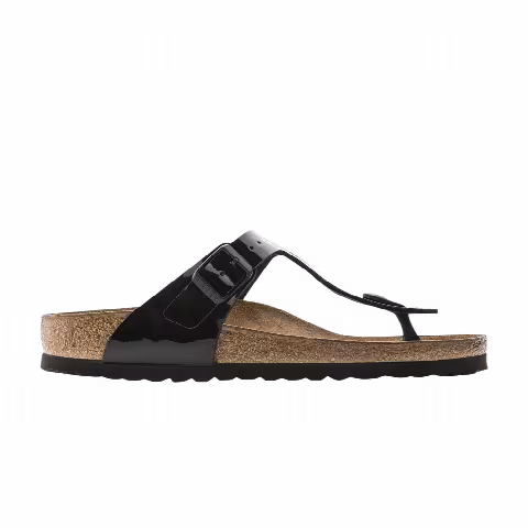Birkenstock Wmns Gizeh Birko-Flor Patent 'Black'