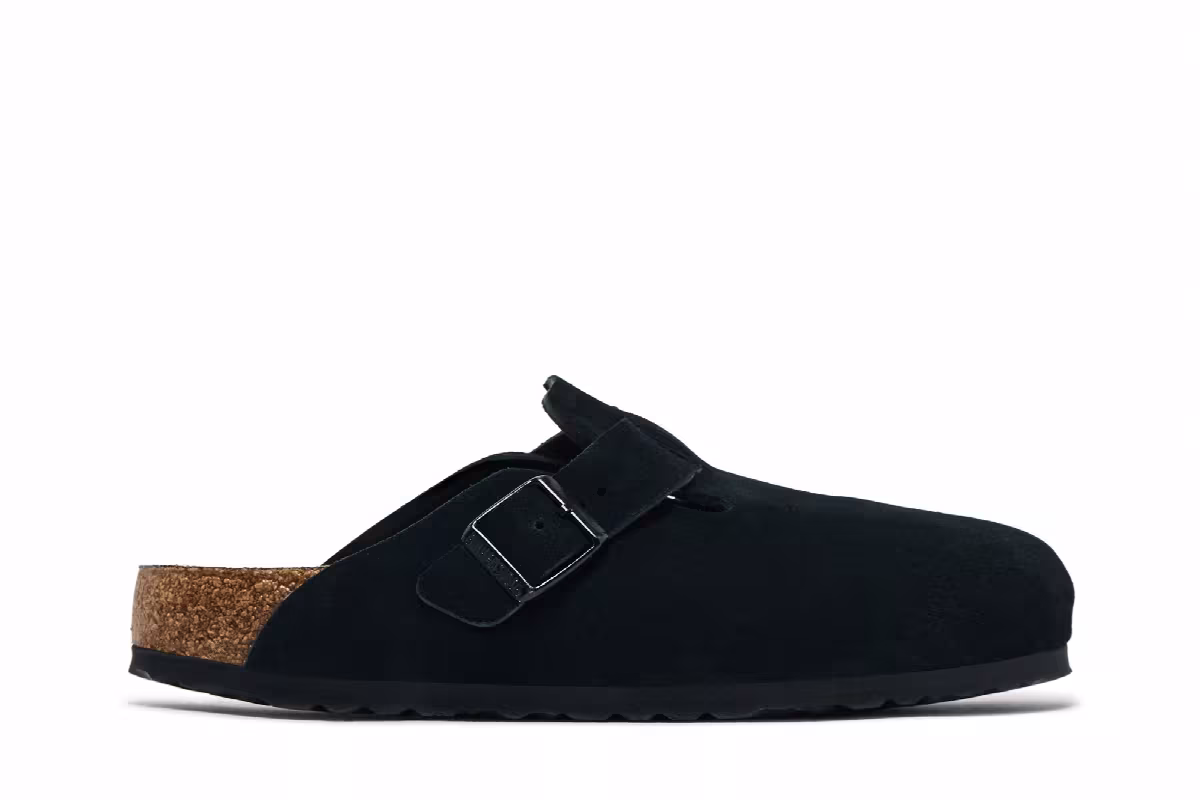 Birkenstock Boston Soft Footbed Narrow Black, view 2
